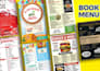 design professional and modern print menus for the restaurants and cafes